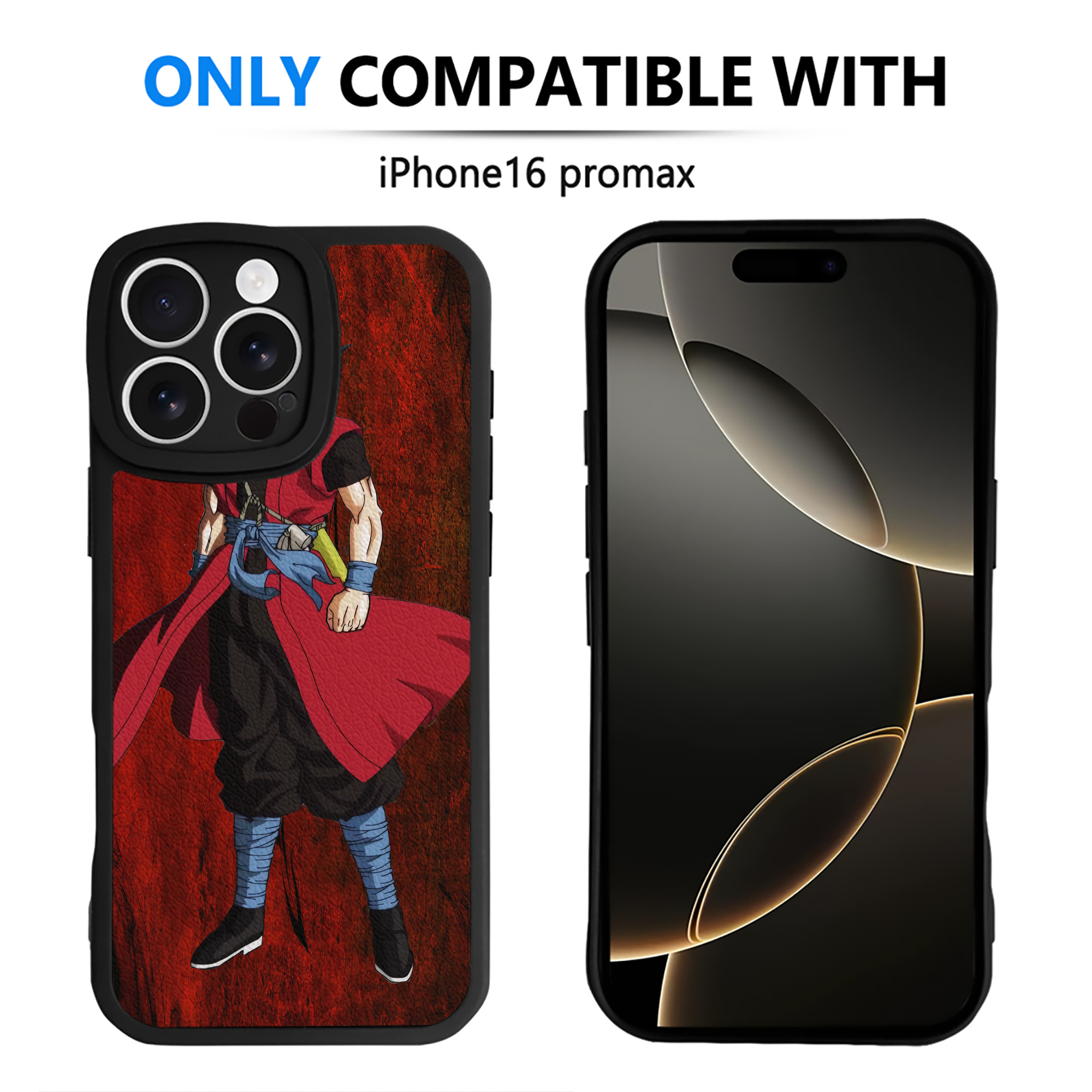 （画像用） ドラゴンボール DRAGON BALL 【iPhone 16シリーズ対応】シリコンスマホケース（レザー調） 材質：シリコン